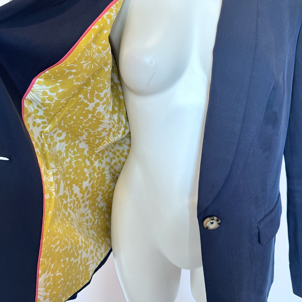 Boden Single Breast Navy Blazer Jacket - Picture 7 of 12